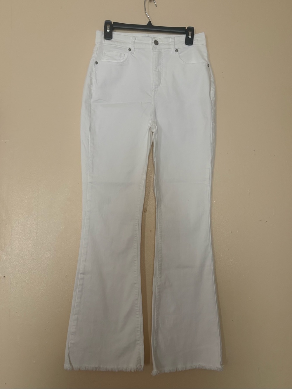 LOFT Women's Crisp White Straight Leg Jeans